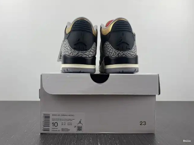 Bmlin Shoes CK9246-067 Air Black 3 Jordan Gold WMNS 0511
